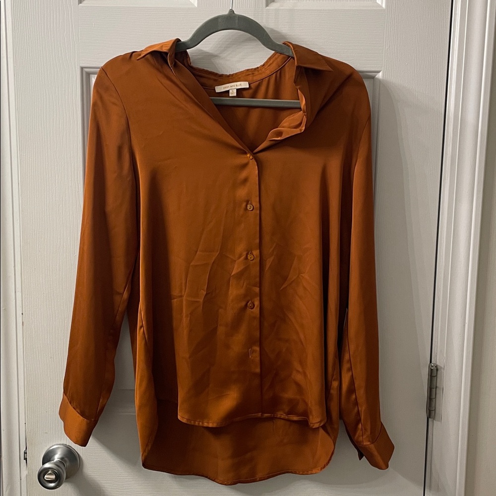 Skies Are Blue Terracotta Blouse
